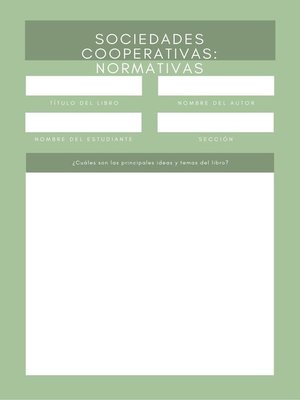 cover image of SOCIEDADES COOPERATIVAS